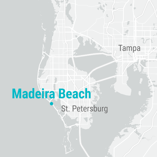Madeira Beach location map