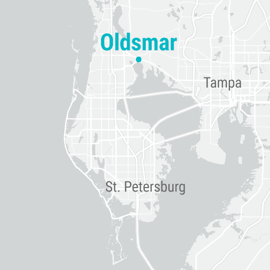 Oldsmar location map